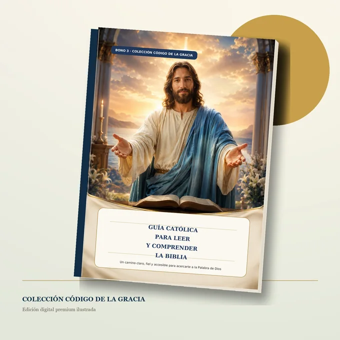 Mockup de Guía Católica para Leer y Comprender la Biblia